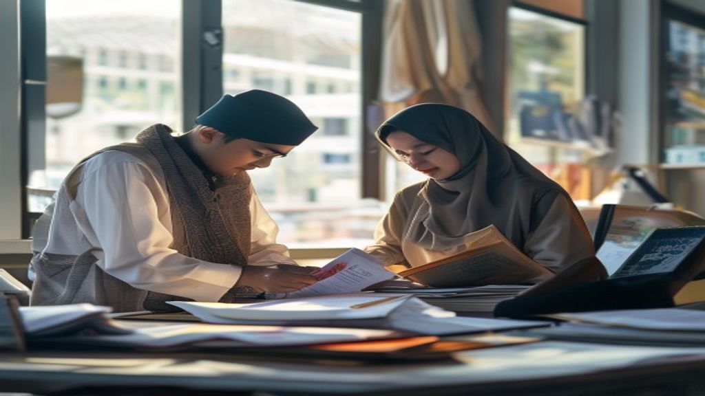 Ilustrasi persyaratan umroh 2025 termasuk paspor, visa, vaksin, dan bukti keuangan yang diperlukan