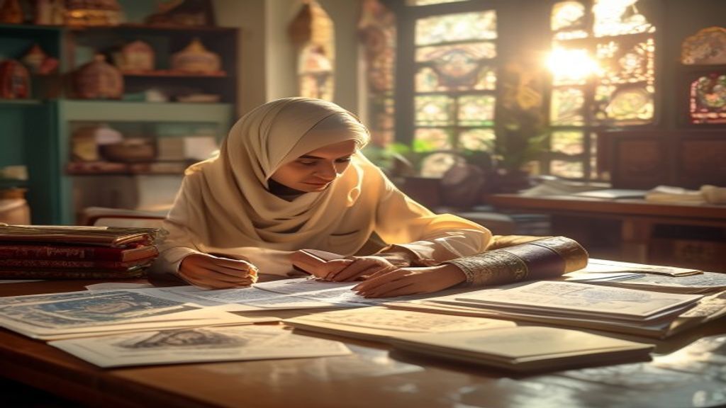 Ilustrasi persyaratan umroh lengkap dengan dokumen, paspor, dan vaksinasi yang diperlukan.