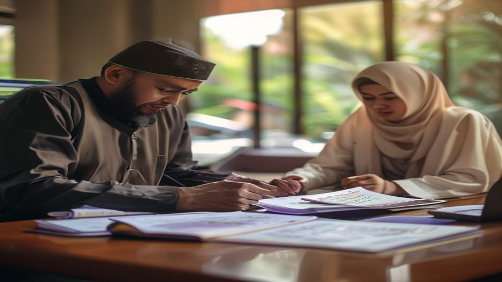 Ilustrasi persyaratan umroh Amrita: paspor, visa, vaksinasi, dan bukti perjalanan halal