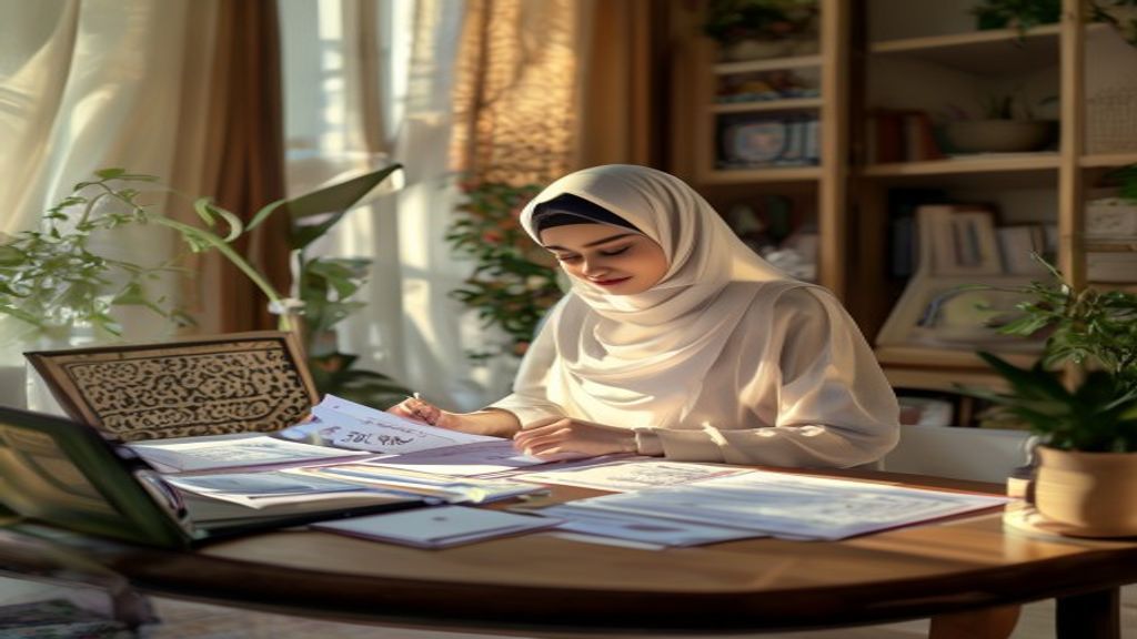 Foto menampilkan daftar persyaratan umroh khusus wanita, termasuk paspor, visa, vaksin, dan pakaian ihram.