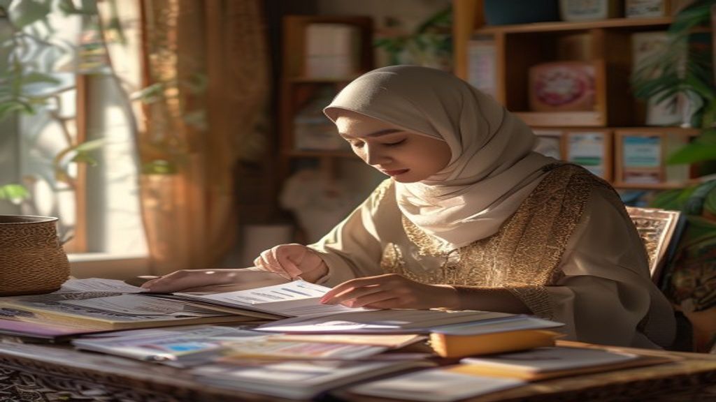Ilustrasi syarat umroh bagi wanita termasuk usia, passport, visa, dan persiapan kesehatan.