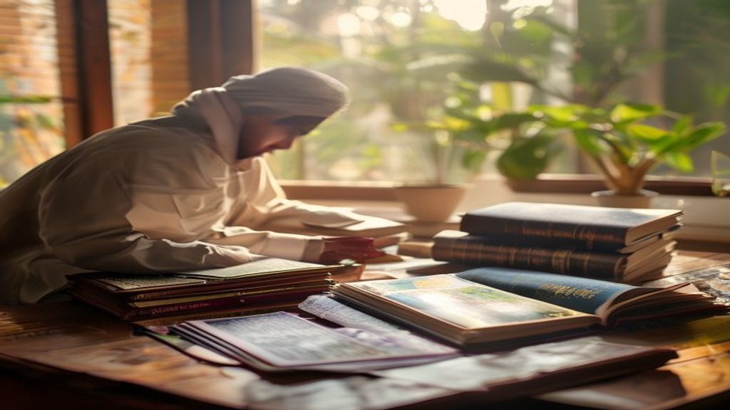 Ilustrasi daftar persyaratan umroh meliputi paspor, visa, vaksin, dan tiket perjalanan yang lengkap