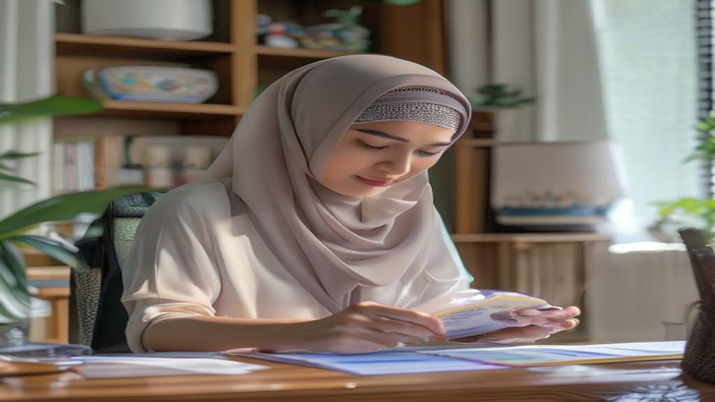 Ilustrasi daftar persyaratan umroh tahun 2025 termasuk paspor, visa, vaksin, dan dokumen perjalanan lengkap