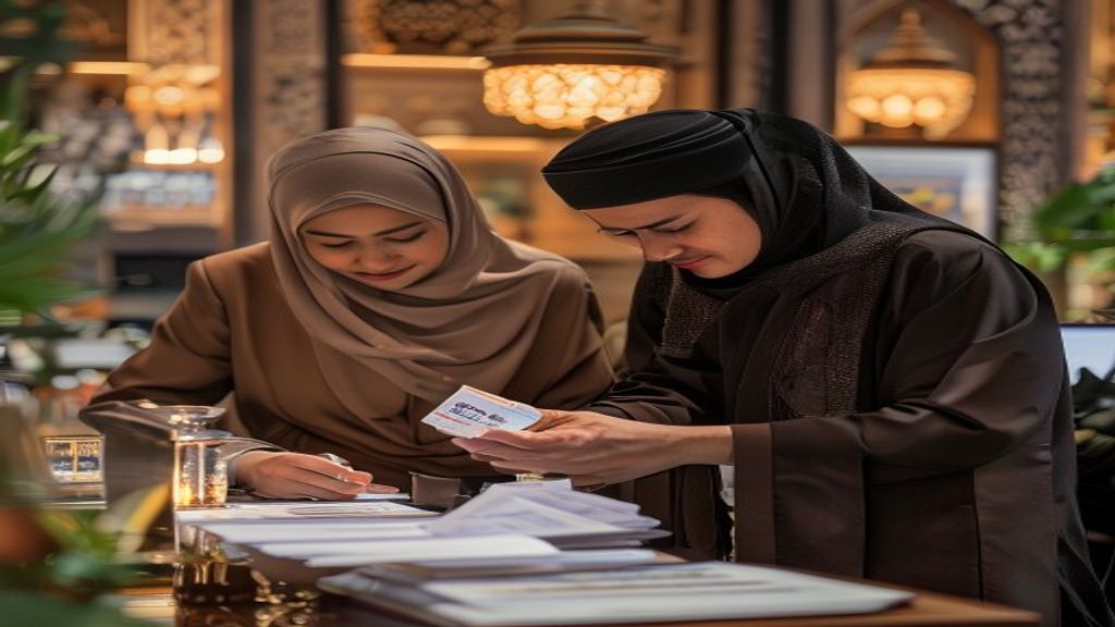 Ilustrasi syarat umroh 2026 lengkap meliputi paspor, visa, vaksin, dan tiket pesawat.