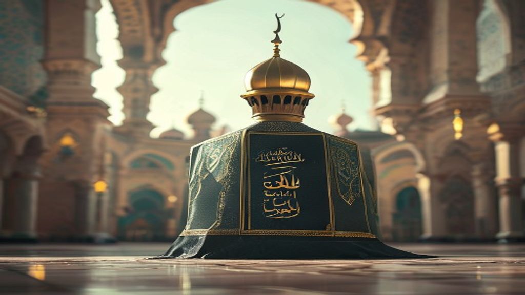 Ilustrasi daftar syarat umroh yang harus dipenuhi, termasuk paspor, visa, dan bukti kesehatan.