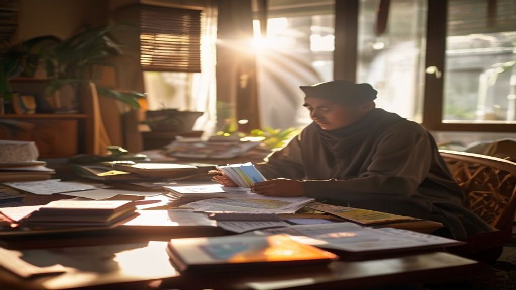 Ilustrasi syarat umroh meliputi paspor, visa, vaksin, dan dana cukup untuk perjalanan ibadah.