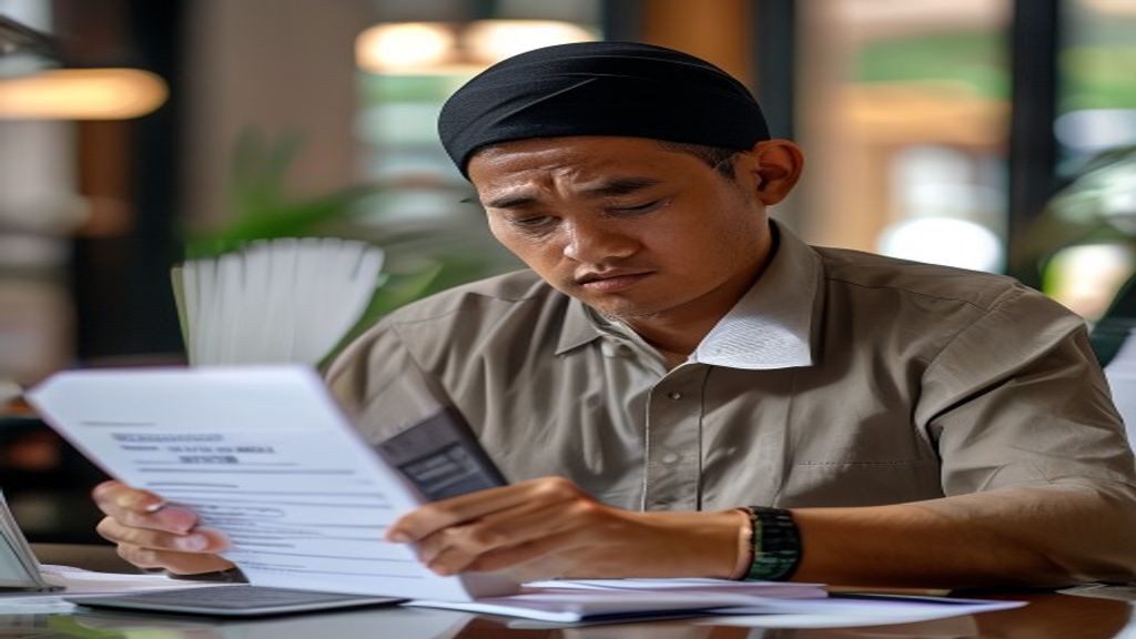 Ilustrasi daftar lengkap syarat umroh yang wajib dipenuhi sebelum berangkat, termasuk paspor, visa, dan vaksinasi.