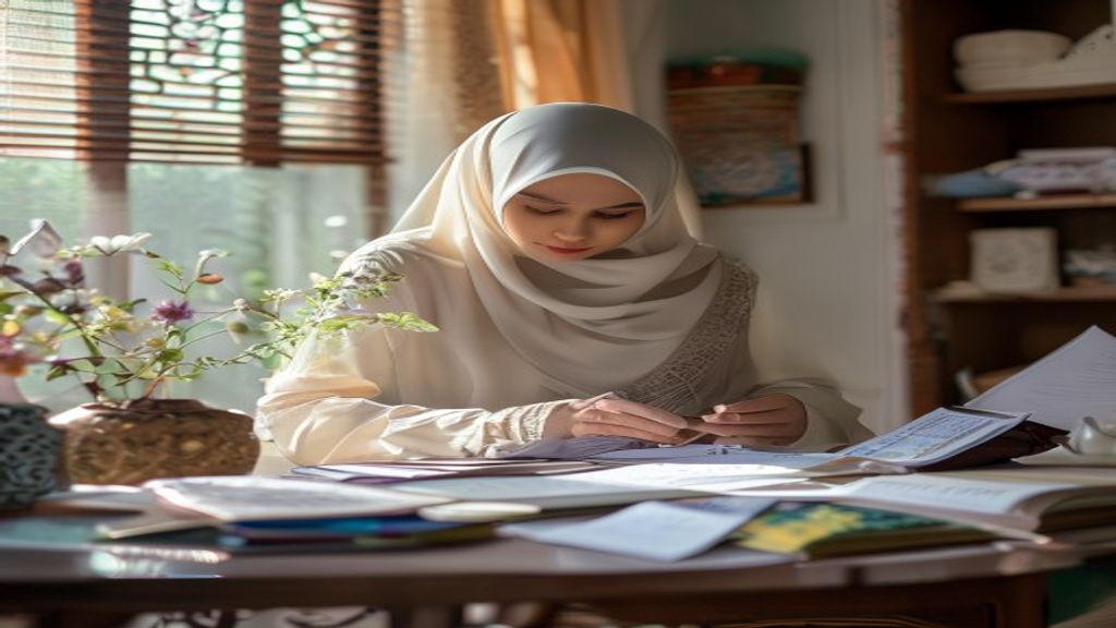 Ilustrasi persyaratan umroh bagi wanita termasuk paspor, visa, dan persiapan ibadah khusus.