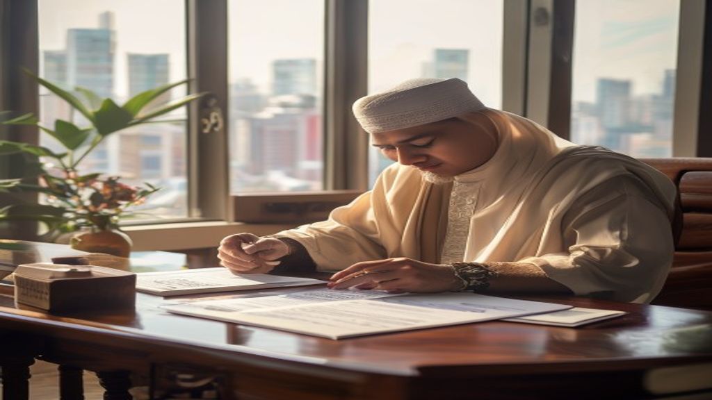 Ilustrasi daftar persyaratan Umroh Mandiri 2025 termasuk paspor, visa, dan vaksinasi terbaru