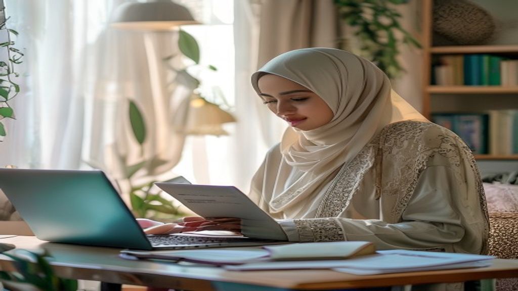 Infografik menunjukkan persyaratan umroh mandiri termasuk paspor, visa, vaksin, dan paket travel yang lengkap