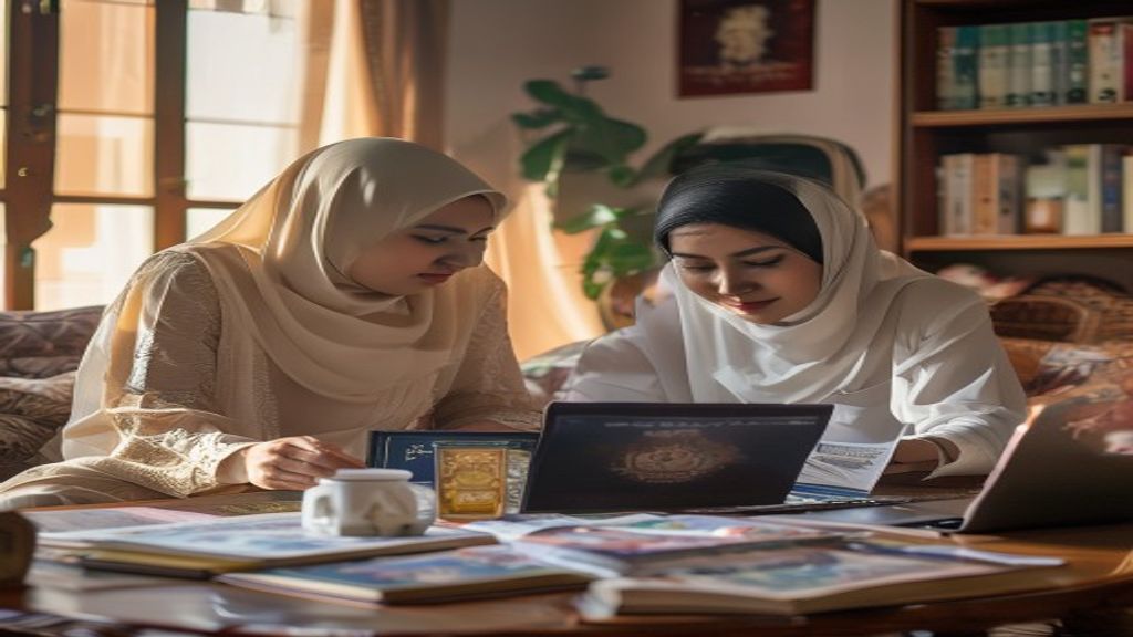 Ilustrasi syarat umroh terbaru 2024 termasuk paspor, visa, kesehatan, dan bukti vaksinasi
