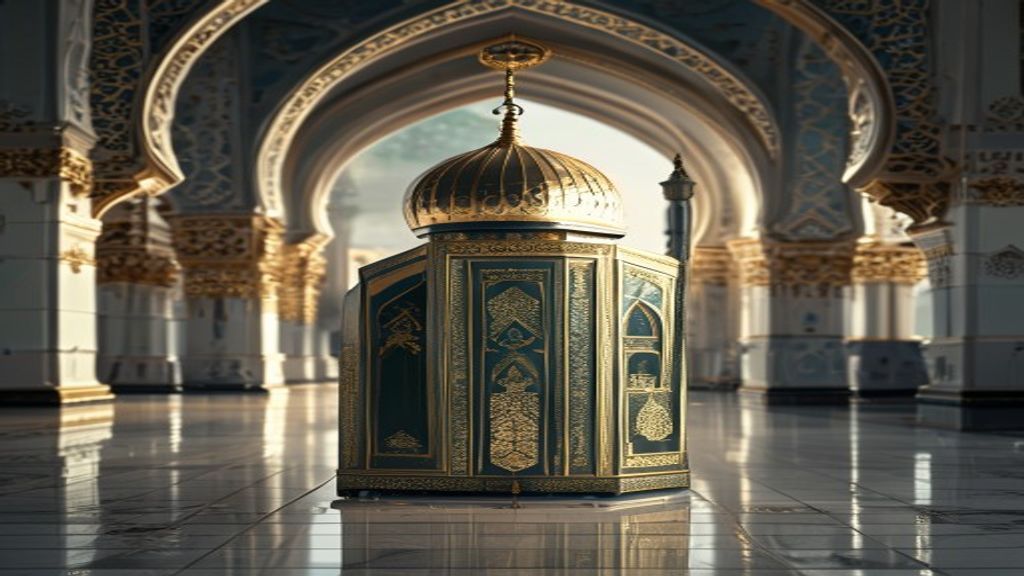 Ilustrasi daftar syarat umroh terbaru 2024 termasuk paspor, visa, vaksin, dan rencana perjalanan yang disetujui.