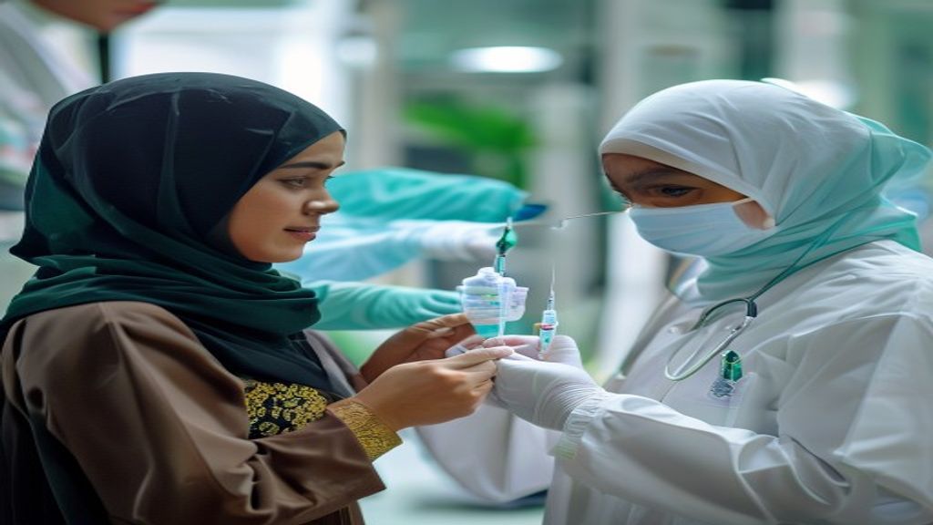 Vaksin menjadi syarat wajib bagi calon jemaah umroh sebelum berangkat ke Tanah Suci