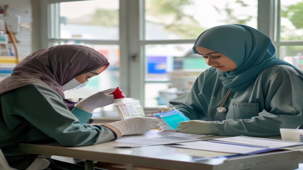 Gambar infografik menampilkan persyaratan vaksin bagi jamaah umroh tahun 2024